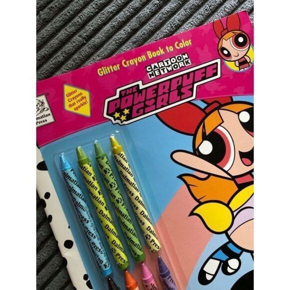 The Powerpuff Girls Coloring Book Y2k New Set With glitter crayons NEW NOS - Picture 12 of 12